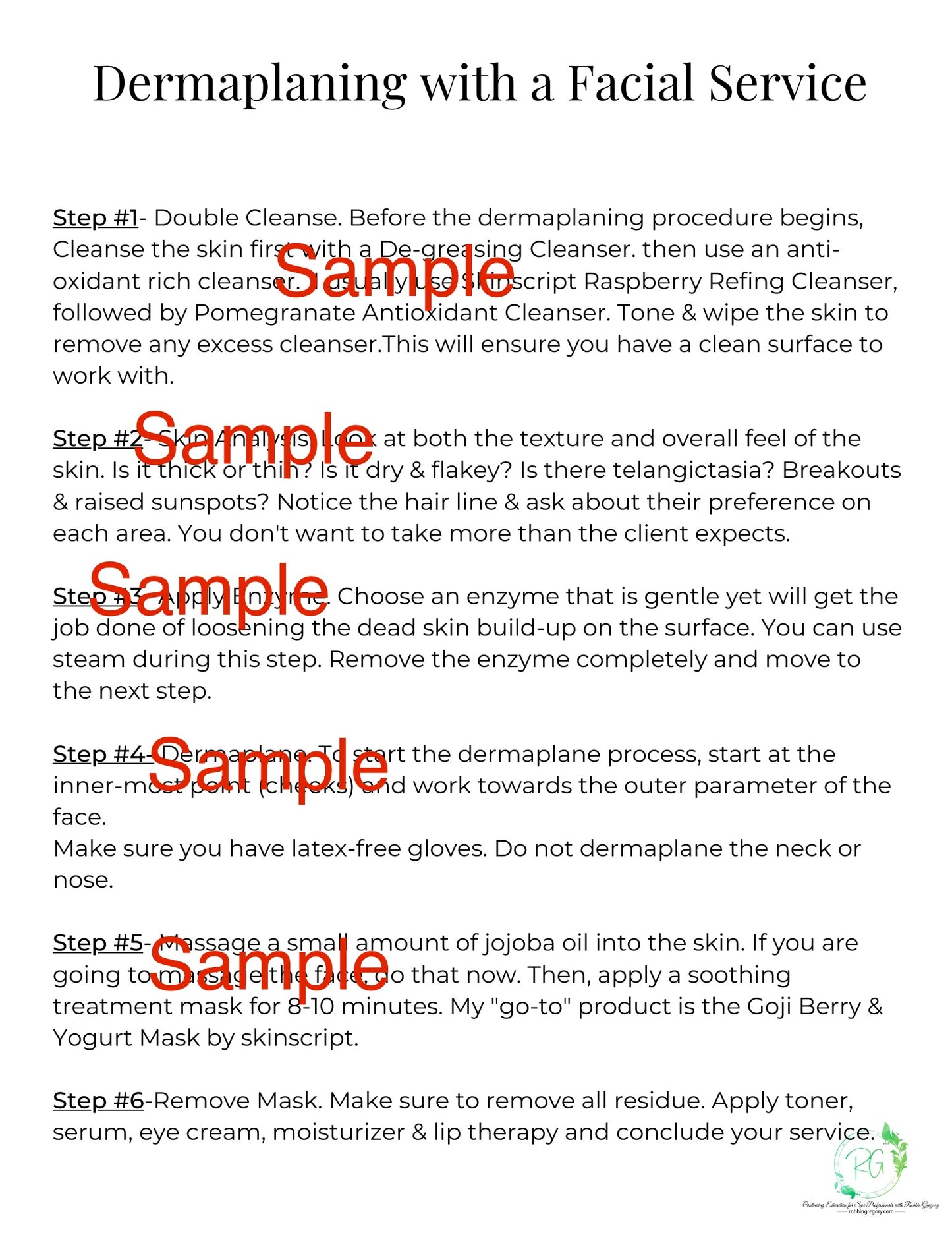 Dermaplaning Class 2025