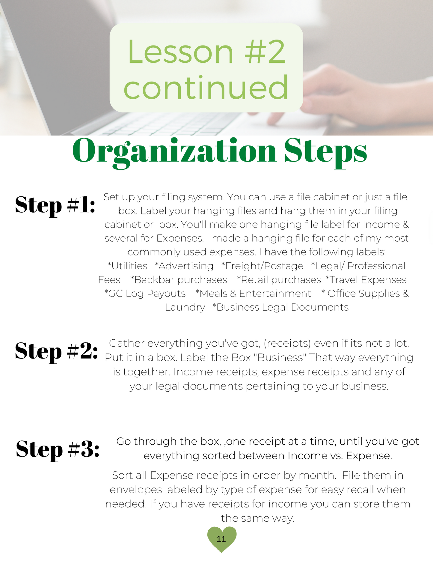 Bookeeping for Spa Professionals