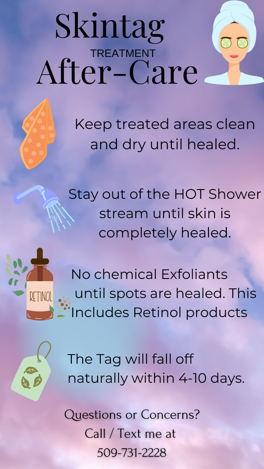 Digital Care Cards for Skincare Services (customizable templates)